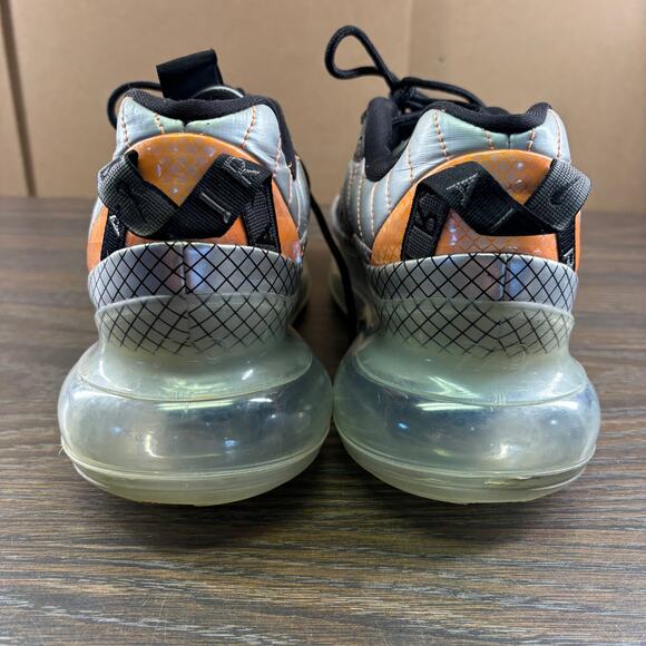 Nike Air MAX 720-818 Sneakers Mens 11 Metallic Silver/Black/Orange BV5841-001 main image 9